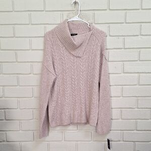 Verve Ami Elegant Light Pink Cowl Neck Sweater. Size Medium NWT